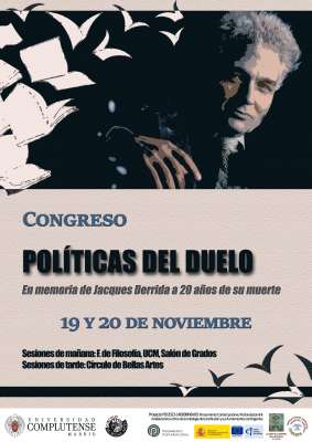 Congreso Políticas del duelo (en el 20º aniversario de la muerte de Jacques Derrida)